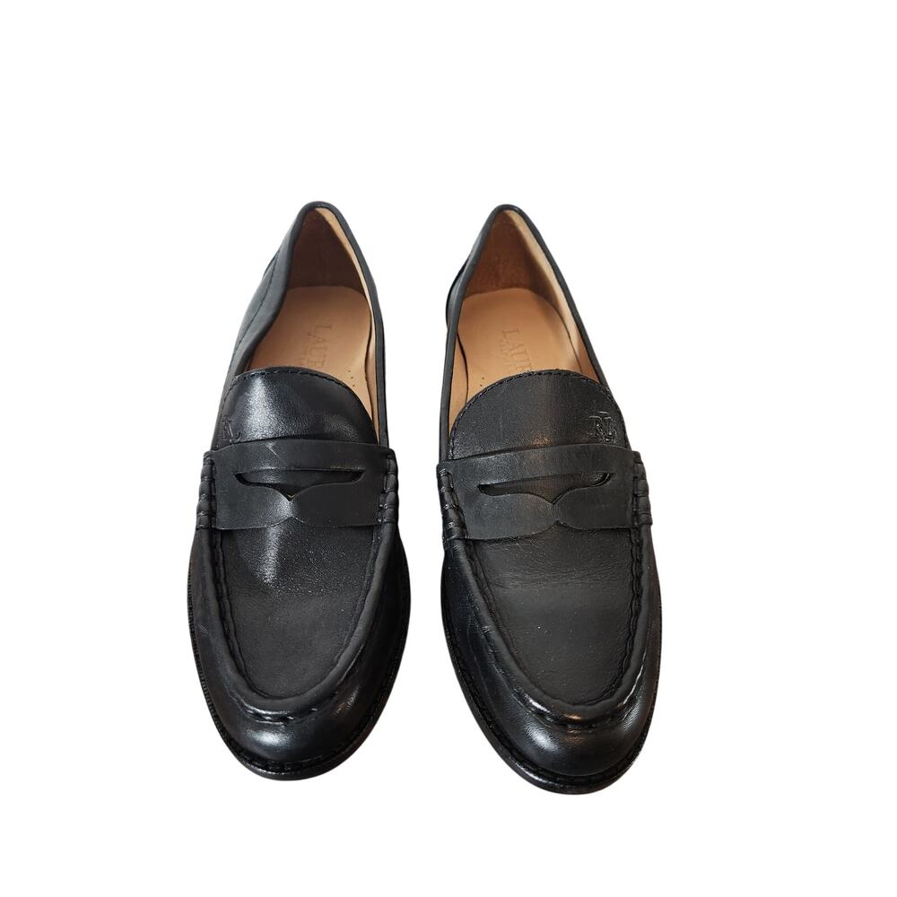 Women's Ralph Lauren Wynnie Burnished Leather Loafer Size 5